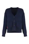 Polo Ralph Lauren Wool Cardigan With Dropped Shoulder Clothing In Blue