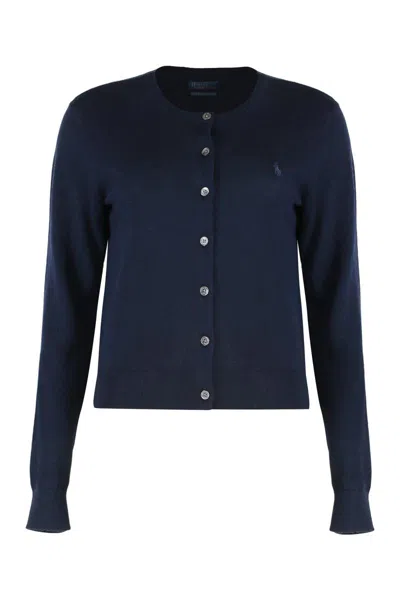 Polo Ralph Lauren Cardigan In Wool In Brown
