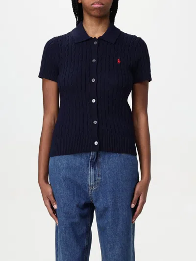 POLO RALPH LAUREN CARDIGAN POLO RALPH LAUREN WOMAN COLOR BLUE,G66041009