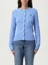 Polo Ralph Lauren Cardigan  Woman Color Blue In Blue