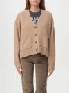 Polo Ralph Lauren Logo Embroidery Cardigan In Camel
