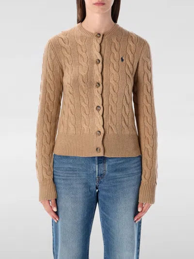 POLO RALPH LAUREN CARDIGAN POLO RALPH LAUREN WOMAN COLOR CAMEL,H27300042