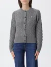 Polo Ralph Lauren Cardigan  Woman Color Grey In Gray
