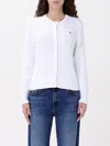 Polo Ralph Lauren Embroidered Cable-knit Cotton Cardigan In White