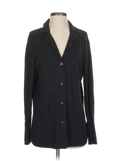 Pre-owned Polo Ralph Lauren Cardigan Sweater In Black