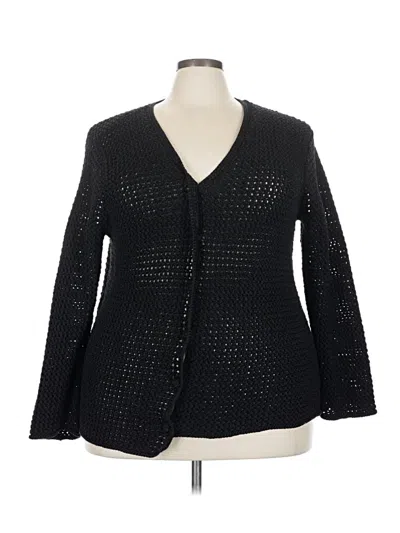 Pre-owned Polo Ralph Lauren Cardigan Sweater In Black