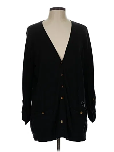 Pre-owned Polo Ralph Lauren Cardigan Sweater In Black