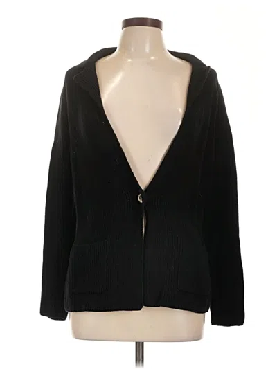 Pre-owned Polo Ralph Lauren Cardigan Sweater In Black