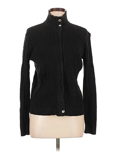 Pre-owned Polo Ralph Lauren Cardigan Sweater In Black