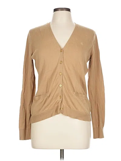 Pre-owned Polo Ralph Lauren Cardigan Sweater In Brown