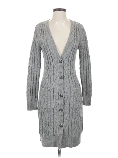 Pre-owned Polo Ralph Lauren Cardigan Sweater In Gray