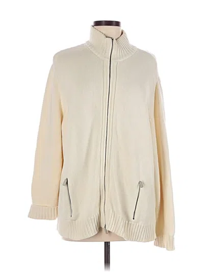 Pre-owned Polo Ralph Lauren Cardigan Sweater In Ivory