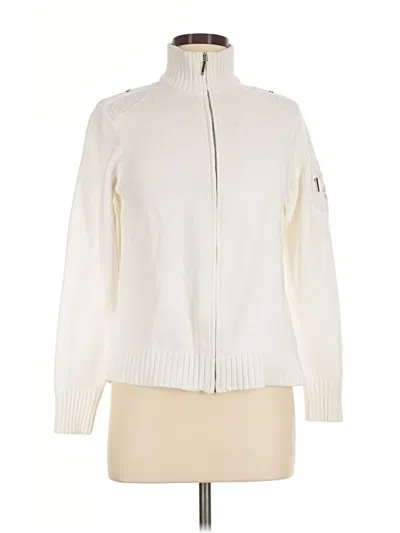 Pre-owned Polo Ralph Lauren Cardigan Sweater In Ivory