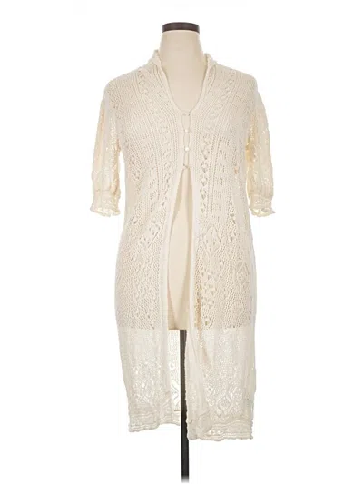 Pre-owned Polo Ralph Lauren Cardigan Sweater In Ivory