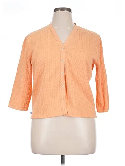 Pre-owned Polo Ralph Lauren Cardigan Sweater In Orange