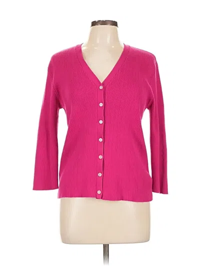 Pre-owned Polo Ralph Lauren Cardigan Sweater In Pink