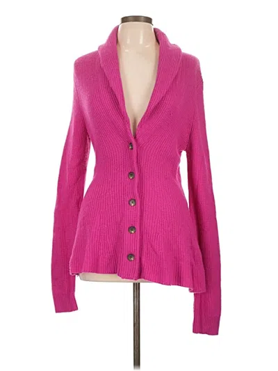 Pre-owned Polo Ralph Lauren Cardigan Sweater In Pink