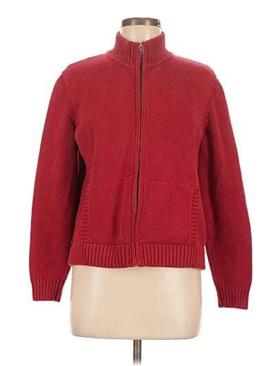 Pre-owned Polo Ralph Lauren Cardigan Sweater In Red