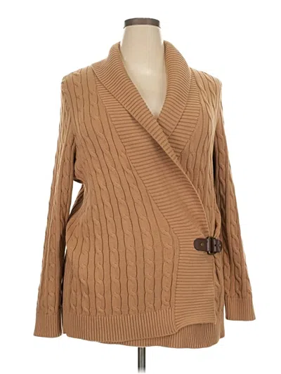 Polo Ralph Lauren Cardigan Sweater In Brown