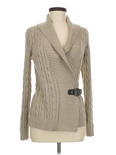 Pre-owned Polo Ralph Lauren Cardigan Sweater In Tan