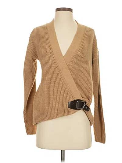 Pre-owned Polo Ralph Lauren Cardigan Sweater In Tan
