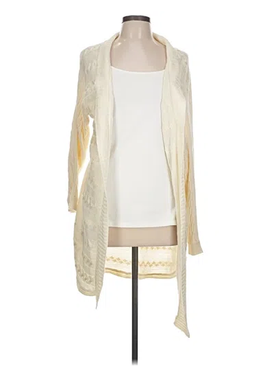 Pre-owned Polo Ralph Lauren Cardigan Sweater In White