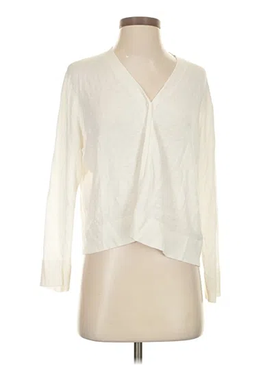 Pre-owned Polo Ralph Lauren Cardigan Sweater In White