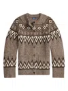 Polo Ralph Lauren Cardigan With Logo In Brown