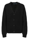 Polo Ralph Lauren Wool And Cashmere V-neck Cardigan In Black
