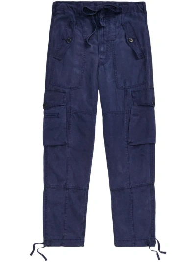 Polo Ralph Lauren Tapered-leg Cargo Trousers In Blue