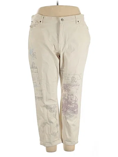 Pre-owned Polo Ralph Lauren Cargo Pants In Ivory