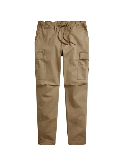 Polo Ralph Lauren Cargo-pocket Drawstring Trousers In Brown