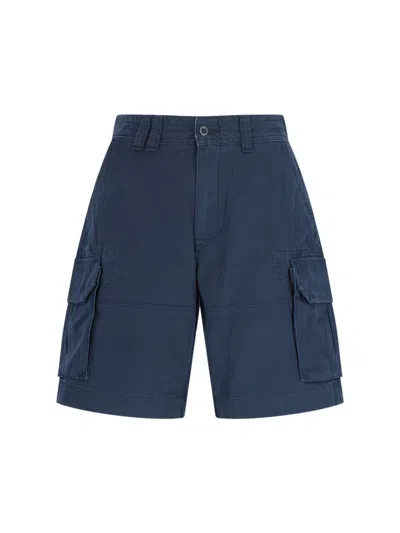 Polo Ralph Lauren Cargo Shorts In Navy Blue