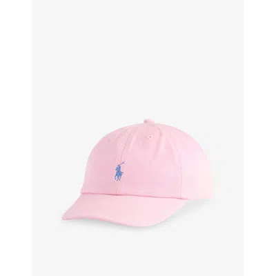 Polo Ralph Lauren Kids' Carmel Pink Girls' Brand-embroidery Cotton Baseball Cap 2