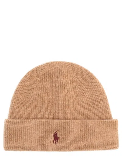 Polo Ralph Lauren Cashmere Beanie In Sand