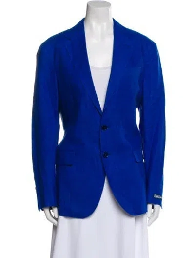 Pre-owned Polo Ralph Lauren Cashmere Blazer In Blue