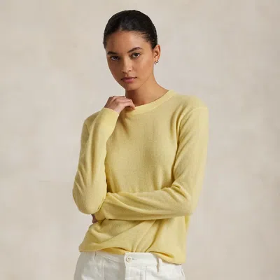 Polo Ralph Lauren Cashmere-blend Crewneck Sweater In Fall Yellow