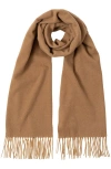 Polo Ralph Lauren Cashmere Blend Scarf In Brown
