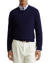 Polo Ralph Lauren Classic Knit Sweater With Ribbed Cuffs And Hem In Bright Navy