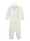 Polo Ralph Lauren Cashmere Cable-knit Romper In Neutral