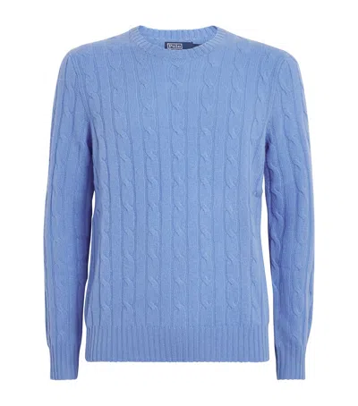 Polo Ralph Lauren Light Blue Cable Knit Sweater