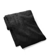 Polo Ralph Lauren Cashmere Cable-knit Throw In Black