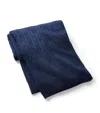 Polo Ralph Lauren Cashmere Cable-knit Throw In Navy