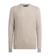 Polo Ralph Lauren Ls Cable Cn-long Sleeve-pullover In Neutral