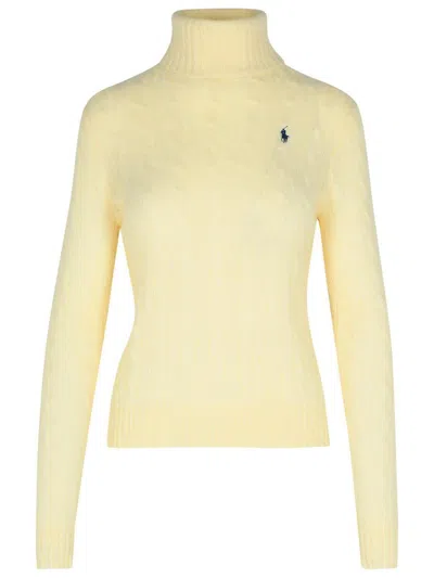 POLO RALPH LAUREN POLO RALPH LAUREN CASHMERE CREAM BLEND TURTLENECK SWEATER