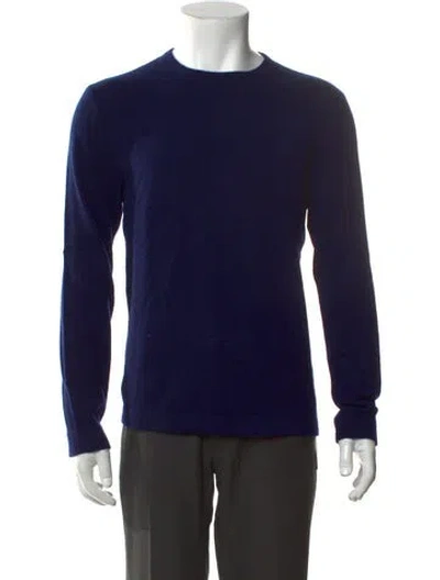 Pre-owned Polo Ralph Lauren Cashmere Crew Neck Pullover In Blue