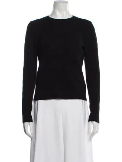 Pre-owned Polo Ralph Lauren Cashmere Crew Neck Sweater In Black