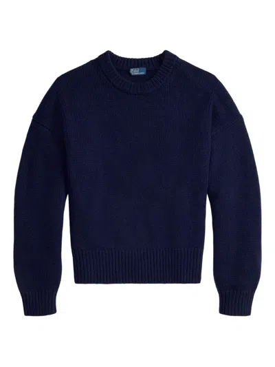 Polo Ralph Lauren Cashmere Crew-neck Sweater In Blue