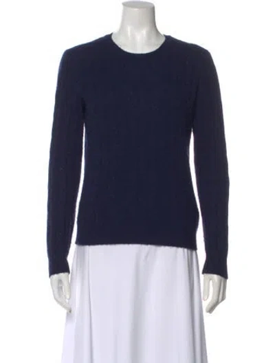 Pre-owned Polo Ralph Lauren Cashmere Crew Neck Sweater In Blue