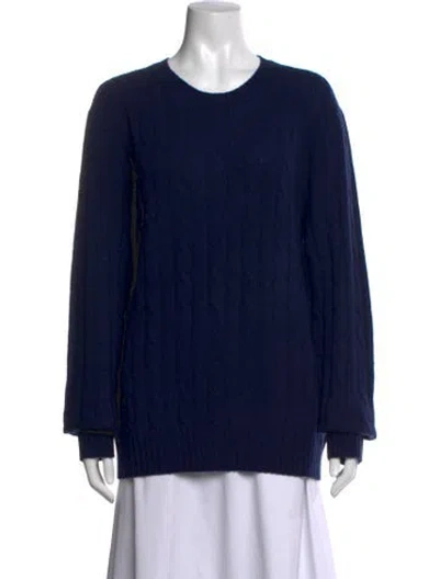 Pre-owned Polo Ralph Lauren Cashmere Crew Neck Sweater W/ Tags In Blue